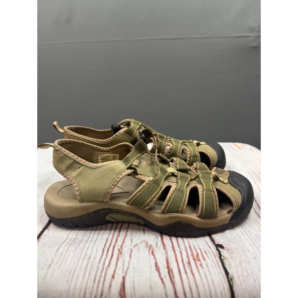 Rugged Outback‎ Men's 7.5 Olive Green Closed Toe Hiking Sport Sandals